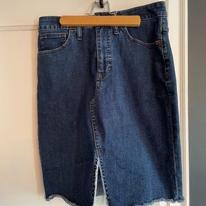 Madewell Stretch Denim Pegged Skirt